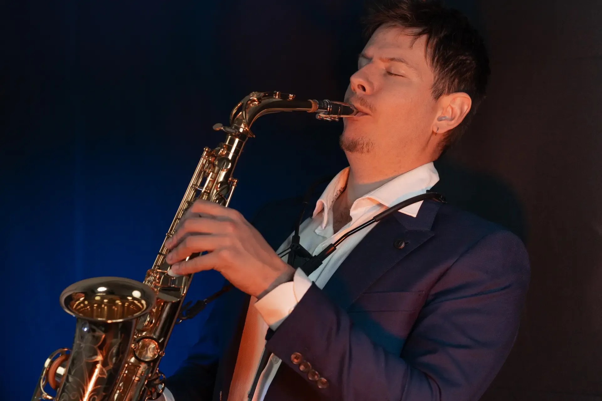 Live saxophone performance at a wedding ceremony in Adelaide
